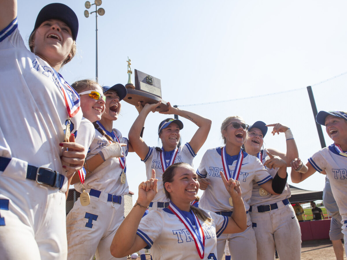 WPIAL Class 5A softball championship: Ryleigh Hoy homers twice, helps Trinity beat No. 1 and defending champion Armstrong, 11-7, for first WPIAL title