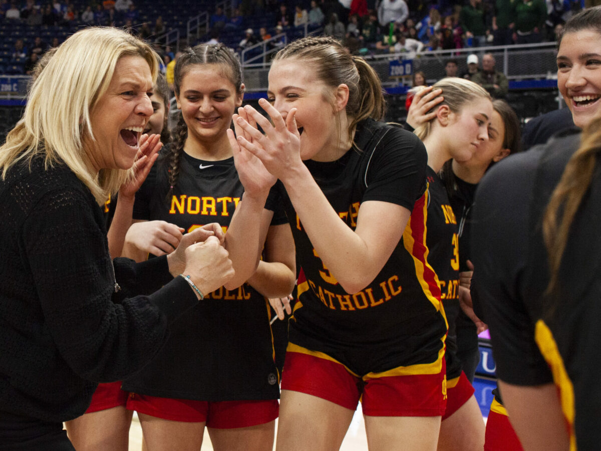 WPIAL Class 4A girls basketball championship: North Catholic defeats Blackhawk, 40-37, in overtime for record 23rd title