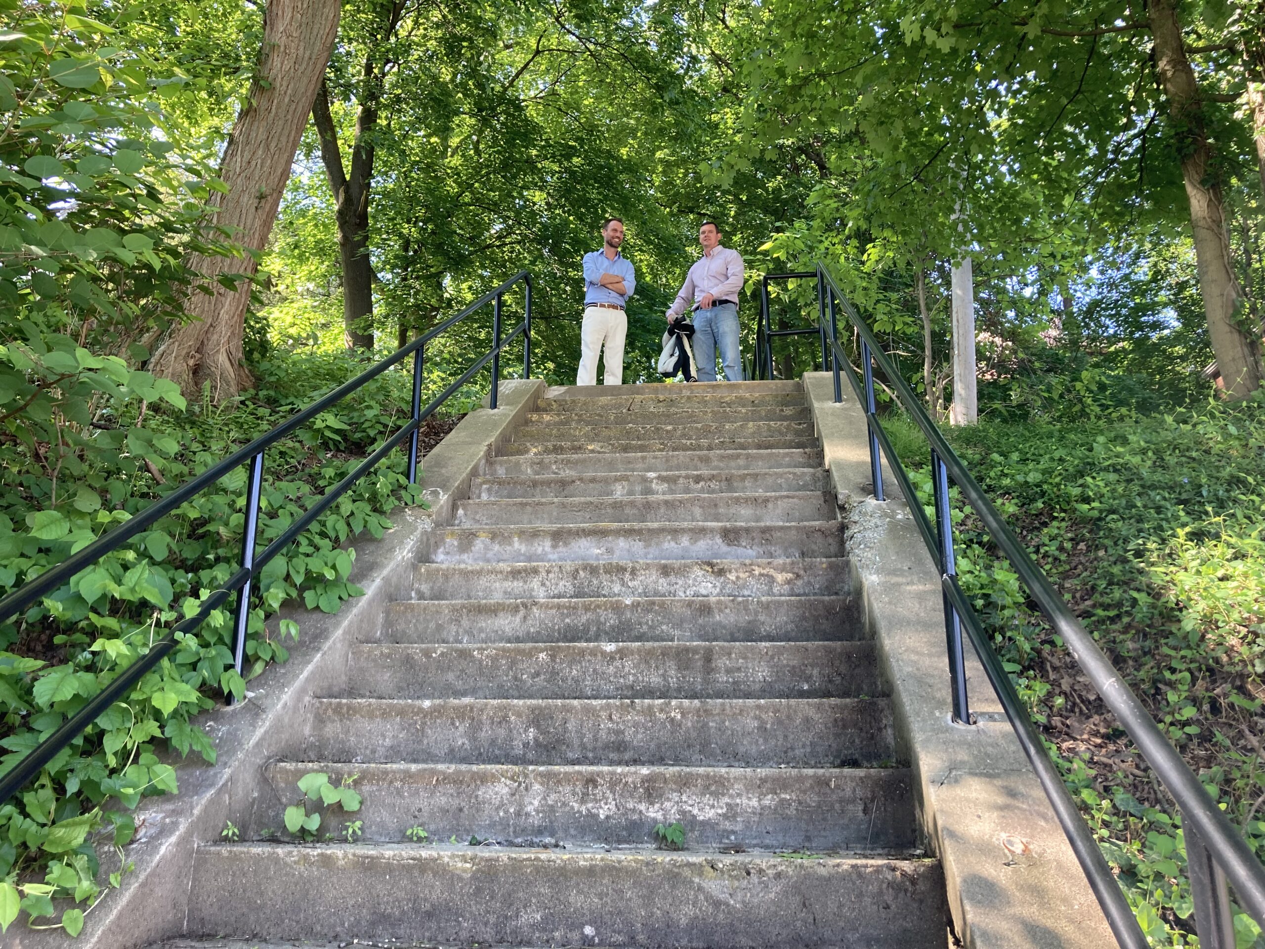 Important steps: Crafton tackles repairs on public stairways