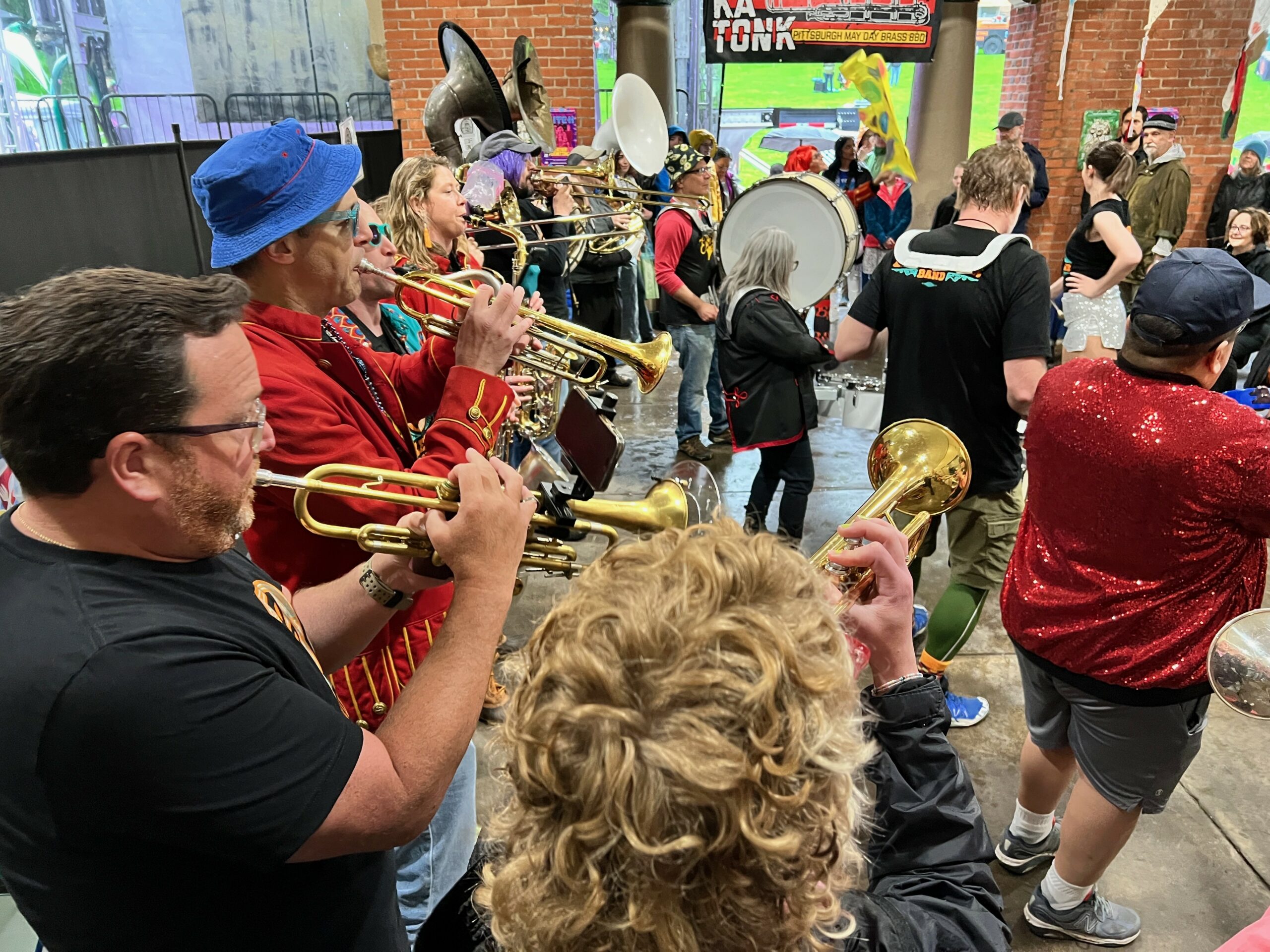 Performers play on with enthusiasm despite a damp Pittonkatonk – Pittsburgh Union Progress